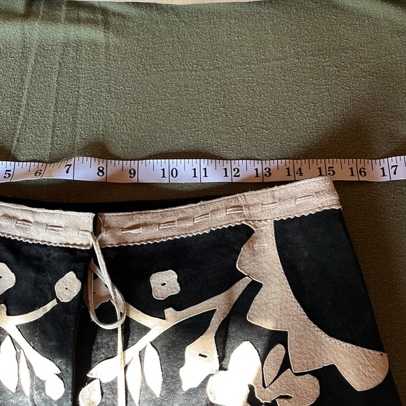 Suede Detailed Skirt - Picture 2 of 9